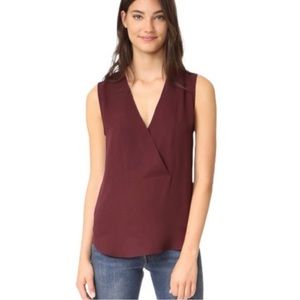 Theory silk sleeveless blouse